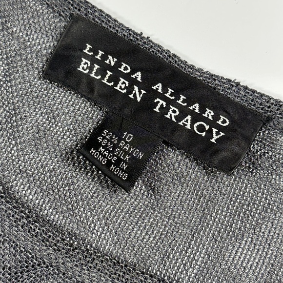 Vintage Woman’s Linda Allard Ellen Tracy Sheer Silk/Rayon Top Size 10​​ - Picture 5 of 5